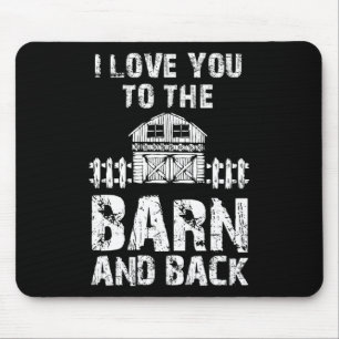 Ich Liebe dich zum Stall und zurück zum Pferd. Mousepad