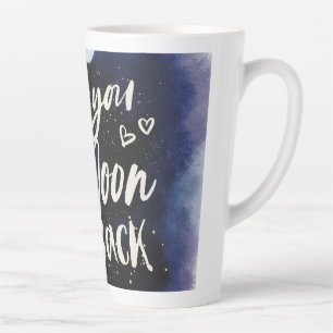 Ich Liebe dich zur Tasse der Mond- und Rückgalaxie