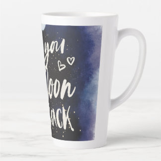 Ich Liebe dich zur Tasse der Mond- und Rückgalaxie