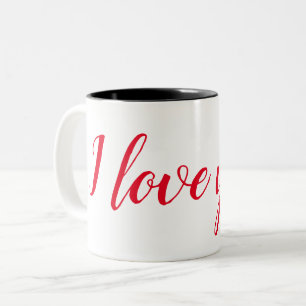 Ich Liebe dich! Zweifarbige Tasse