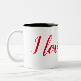 Ich Liebe dich! Zweifarbige Tasse