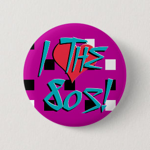 Ich liebe die 80er! button