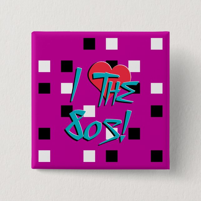 Ich liebe die 80er! button (Vorderseite)