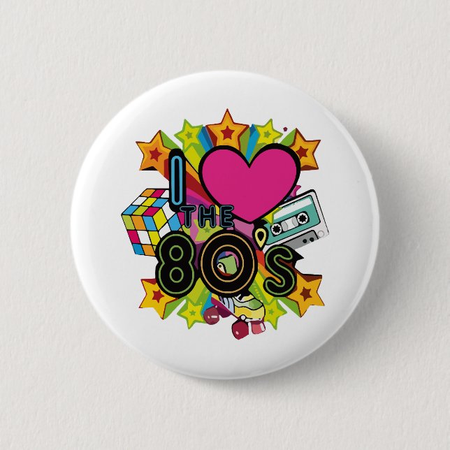 ich liebe die 80er button (Vorderseite)