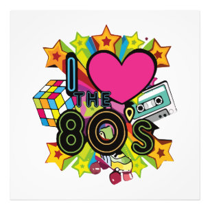 ich liebe die 80er fotodruck