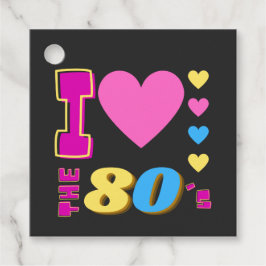 Ich Liebe die 80er Jahre Geschenkanhänger