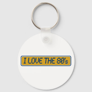 Ich Liebe die 80er Jahre Schlüsselanhänger