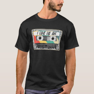 Ich liebe die 80er Kassetten-Tape-Mixtape Vintage T-Shirt