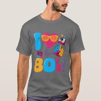 Ich liebe die 80er Klassiker 80er Retro Vintage 19 T-Shirt