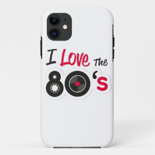 Ich liebe die 80er Retro-Design-Vintage-Geschenk Case-Mate iPhone Hülle