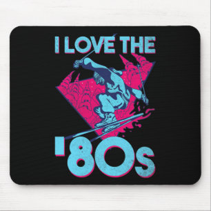 Ich liebe die 80er, Retro-Ski Vintage 80er 90er Sk Mousepad