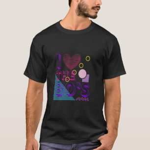 Ich liebe die 80er Retro Vintage 1980er 80er Party T-Shirt