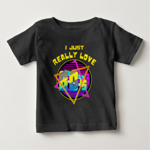 ich LIEBE DIE 80ER WIRKLICH Baby T-shirt