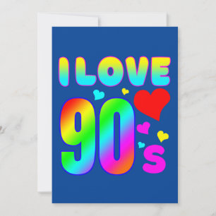 ich liebe die 90er einladung