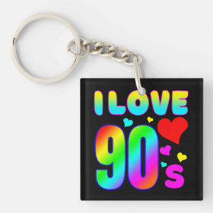 ich liebe die 90er schlüsselanhänger