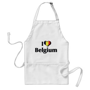 Ich liebe die belgische Flagge Schürze
