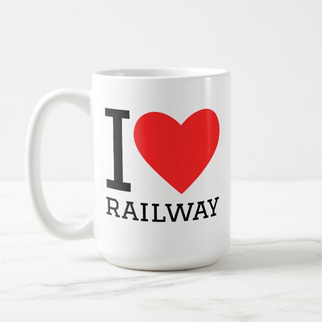 Ich liebe die Eisenbahn  Kaffeetasse (Links)