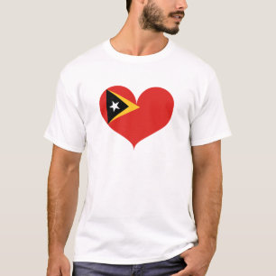 Ich liebe die Flagge Osttimors T-Shirt