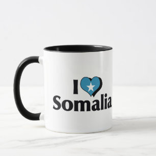 Ich liebe die Flagge Somalias Tasse