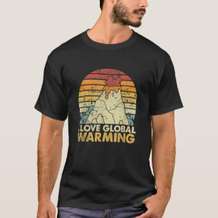 Ich liebe die globale Erwärmung lustige Anti-Klima T-Shirt
