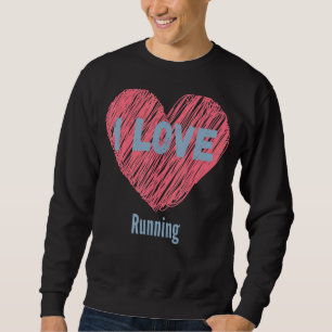 Ich Liebe, die Herzbild-Hobby oder Hobbyist führt Sweatshirt