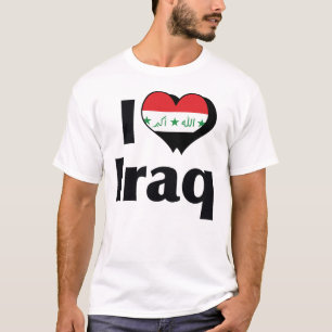 Ich liebe die irakische Flagge T-Shirt