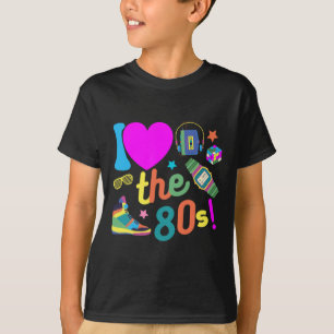 Ich Liebe die Kostüme des 80er Funny Retro Party 8 T-Shirt