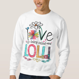 Ich Liebe, die Lolli Sonnenblumenmüttertag genannt Sweatshirt