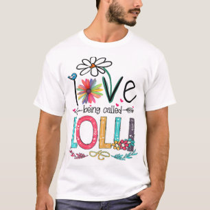 Ich Liebe, die Lolli Sonnenblumenmüttertag genannt T-Shirt