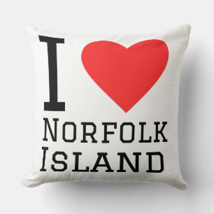 Ich liebe die Norfolk-Insel  Kissen