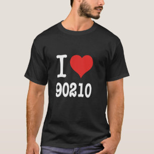 Ich liebe die Postleitzahl 90210 Lokale Liebe T-Shirt