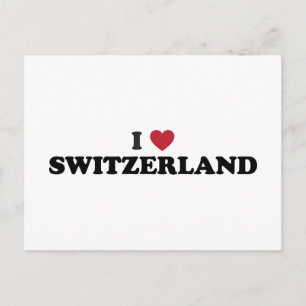 Ich liebe die Schweiz Postkarte