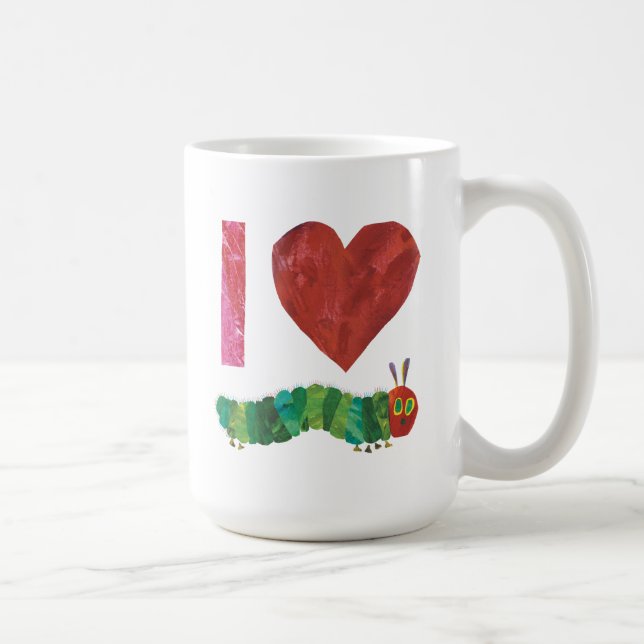 Ich Liebe die sehr hungrige Raupe Kaffeetasse (Rechts)