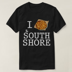 Ich liebe die South Shore MA Bar Pizza T-Shirt