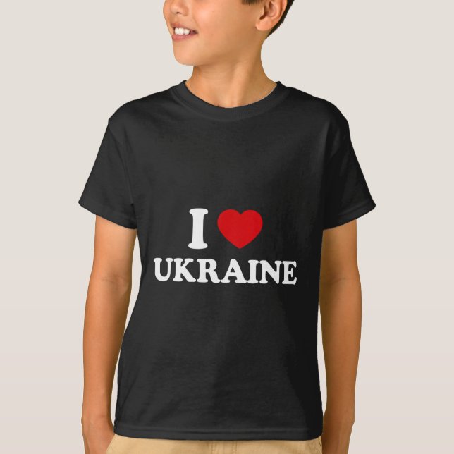 Ich liebe die Ukraine 2  T-Shirt (Vorderseite)