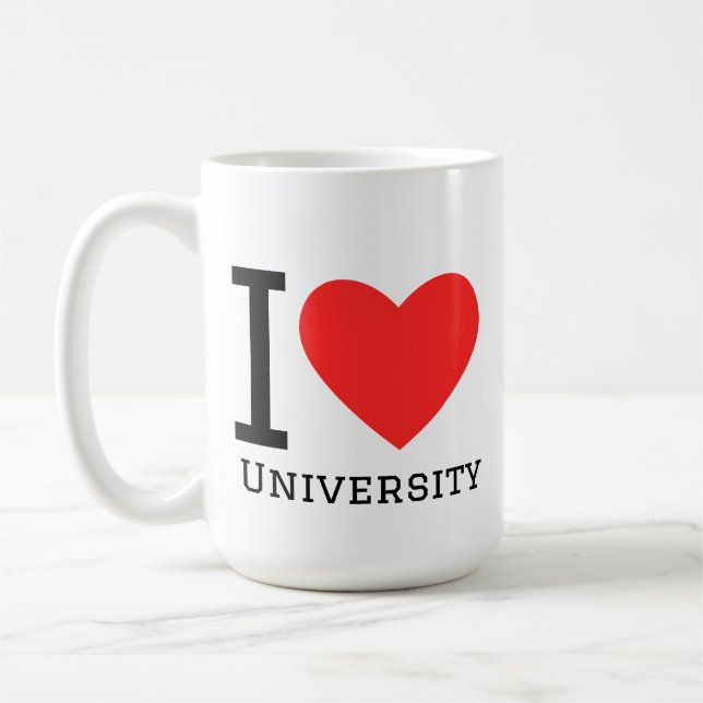 Ich liebe die Universität  Kaffeetasse (Links)