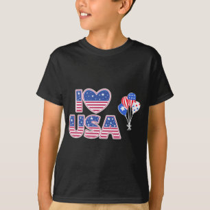 Ich liebe die USA - Patriotisches amerikanisches F T-Shirt