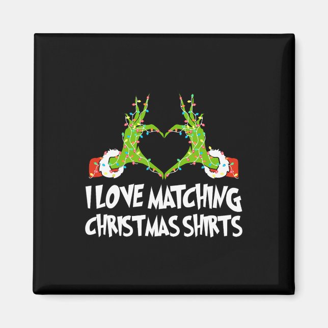 Ich Liebe, die Weihnachts-Shirts passt, aber ich k Magnet (Vorne)