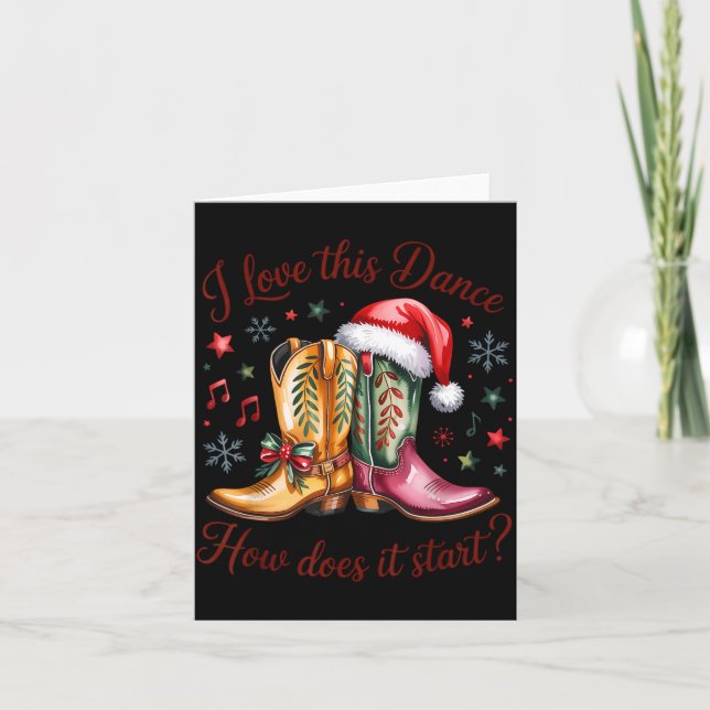 Ich liebe diesen Tanz Wie geht der Start Line Danc Karte (Vorderseite)