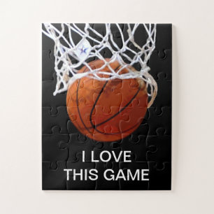 Ich Liebe Dieses Spiel Basketball Kunstsport Puzzle