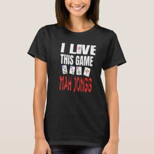 Ich Liebe dieses Spiel Mah Jongg Spaß spielen Mah T-Shirt