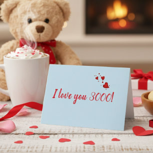 Ich Liebe dir 3000 Valentinstag Karte