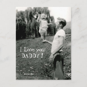 Ich Liebe dir Daddy Postkarte