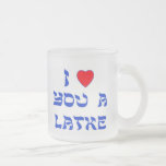 Ich Liebe dir ein Latke Mattglastasse<br><div class="desc">Große Chanukah Geschenk,  um jemandem zu sagen,  wie viel du sie mit einem Wortspiel mit Latke Liebe!</div>