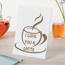 Ich Liebe dir ein romantisches, lustiges Design Sockelschild