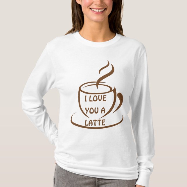 Ich Liebe dir ein romantisches, lustiges Design T-Shirt (Vorderseite)