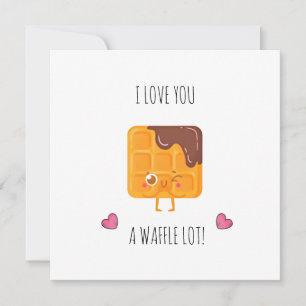 Ich Liebe dir eine lustige, niedliche Wortkarte Einladung