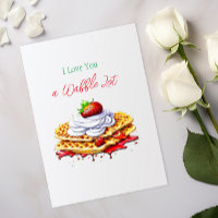 Ich Liebe dir eine Waffellote! Waffelpuppe Kokett