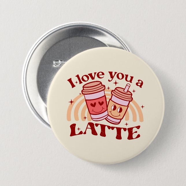 Ich Liebe dir einen Latein Button (Vorne & Hinten)