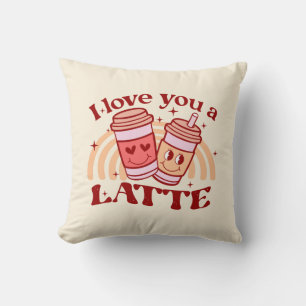 Ich Liebe dir einen Latein Niedlicher Kaffee-Pok Kissen